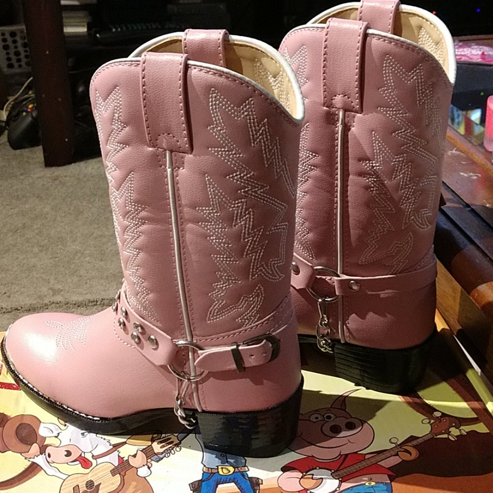 Durango Girls Pink Boots with Rhinestones